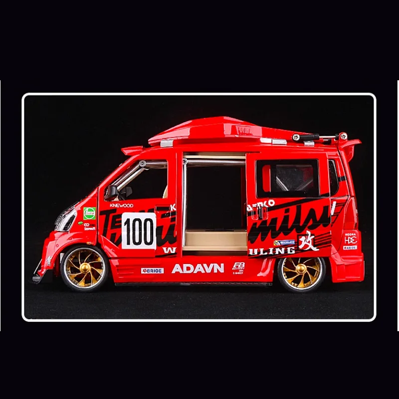 Hui Yao Wuling 1/24 Scale Van รถรุ่นคลาสสิกผู้ใหญ่คอลเลกชันของที่ระลึกของขวัญจอแสดงผลแบบคงที่