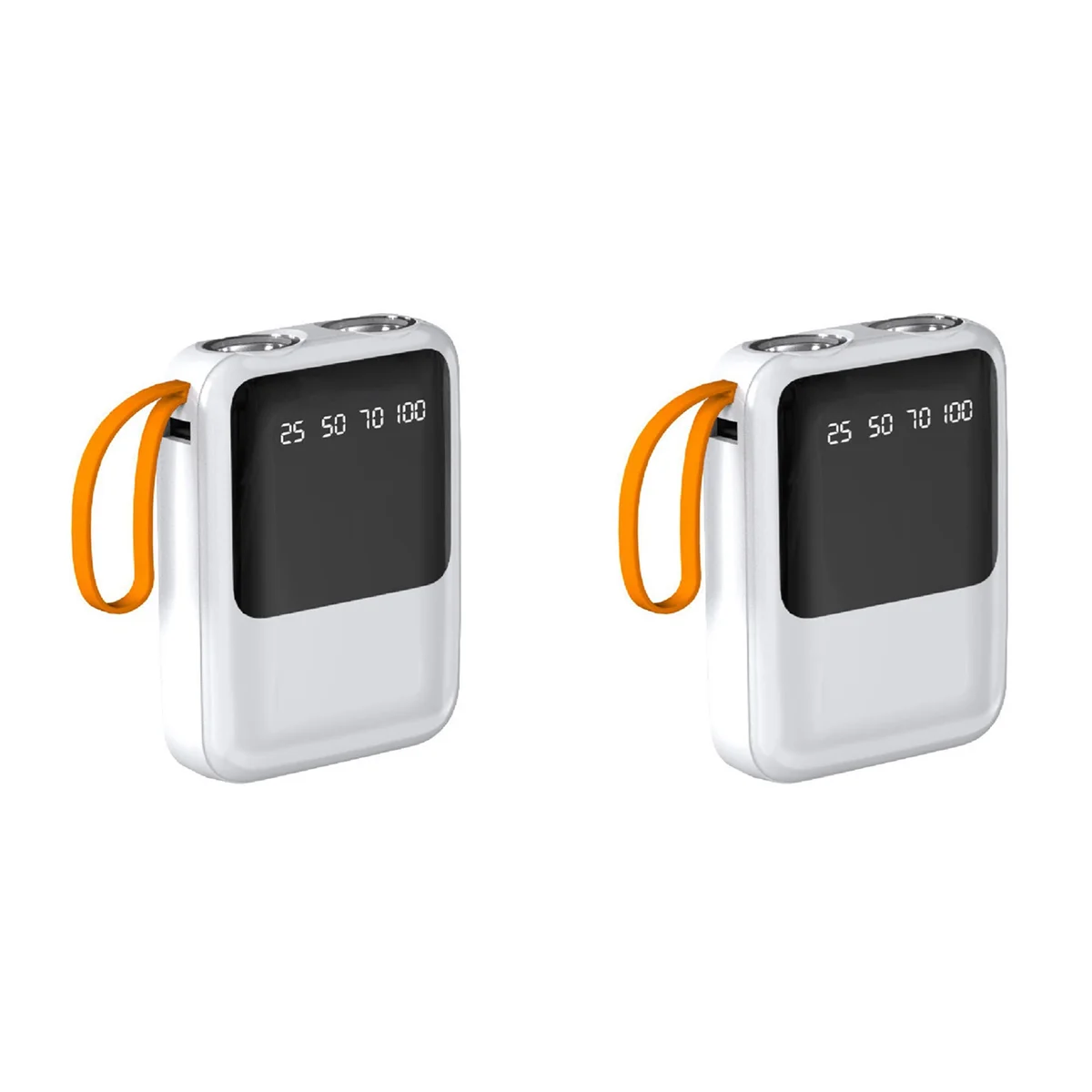ABRB-2X boîte de batterie externe 3X18650 4-en-1 bricolage boîte de rangement de charge de batterie USB Type C avec lampe de poche pour charger les téléphones, B