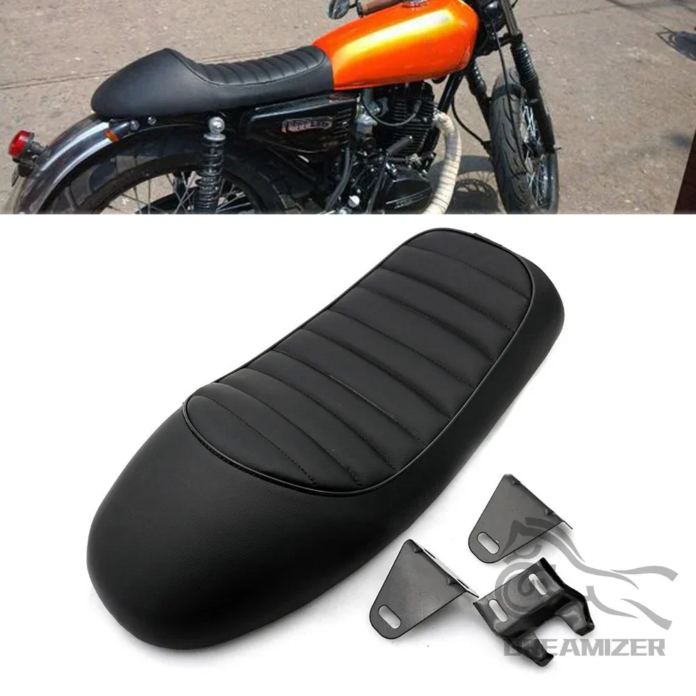 Motorcycle Cafe Racer Seat Custom Vintage Hump Saddle Retro Seat For Yamaha SR400/500 XJ XS KZ Honda CB200/350/500/750 Suzuki GN