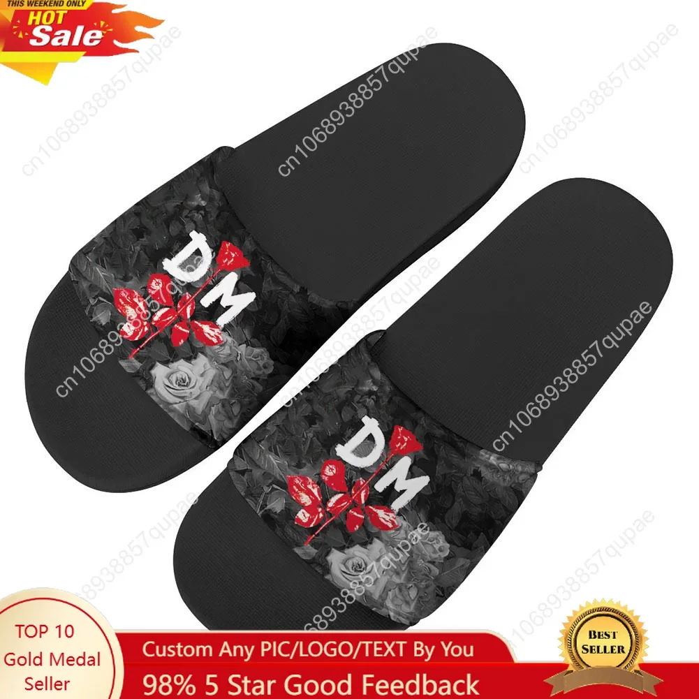 Depeche Mode Slippers Home Water Shoes High Quality Men Women Women Teenagers Beach Pool Sandals Tailor-made Summer Slipper