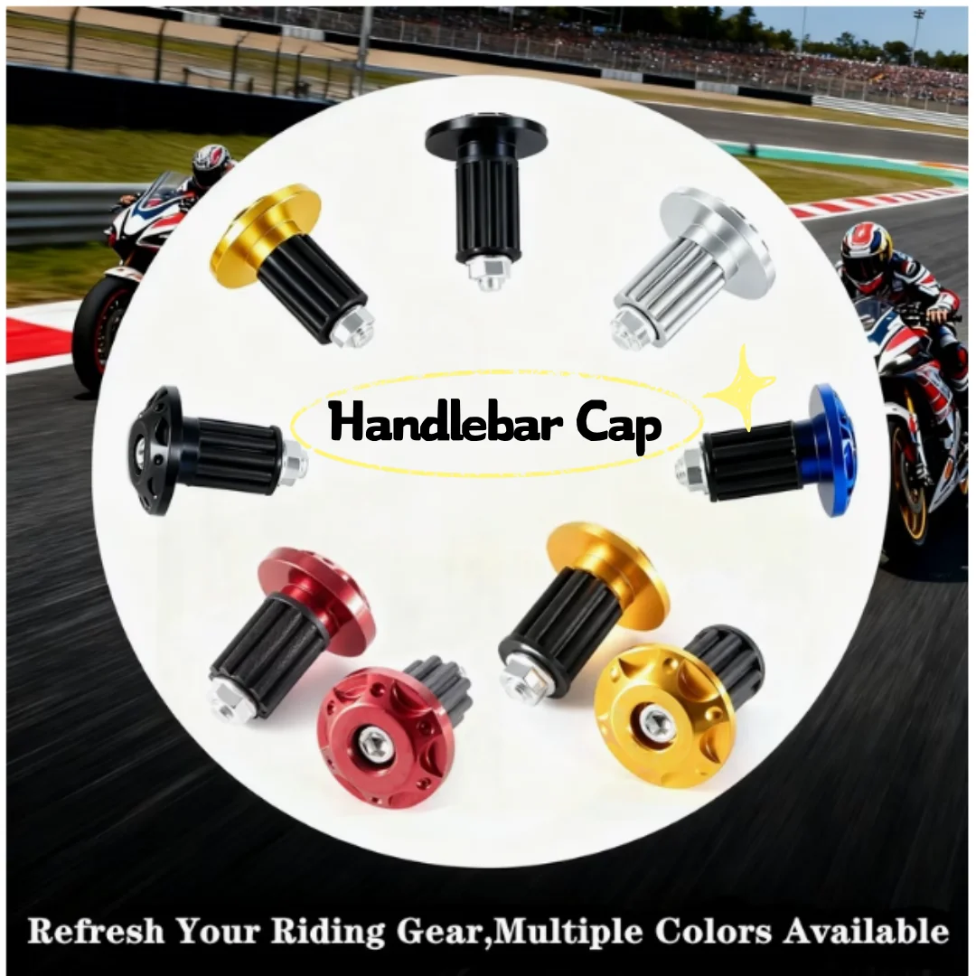 2Pcs CNC Aluminum Anti-vibration Handlebar End Cap Counterweight Slider For Honda Yamaha Motorcycle Modification Accessories