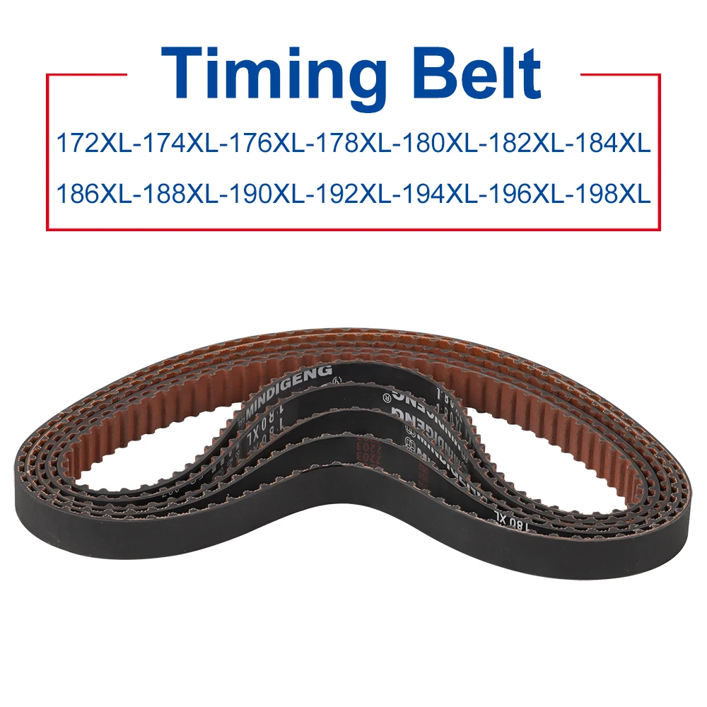 XL Timing Belt Trapezoid Teeth 172/174/176/178/180/182/184/186/188/190/192/194/196/198XL  Rubber Belt Width 10/15/20/25/30 mm