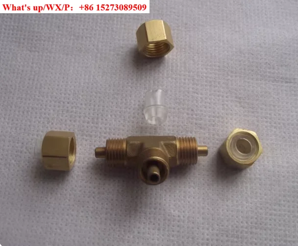 （5PCS)Imitation ferrule connector, Japan's UT1N imperial specification, equal diameter  tee pipe connector
