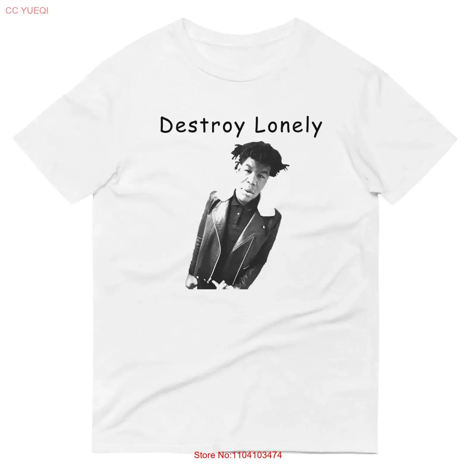 

Футболка Destroy Lonely Opium, винтажный стильный топ для повседневной носки, дышащая, универсальная, слегка мягкая, повседневная, с графикой