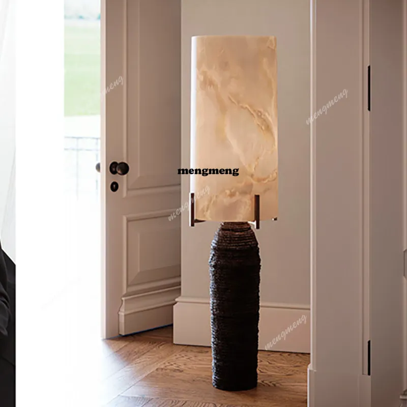 

Напольный светильник в стиле средневекового Ваби-Санси для лобби отеля, ретро-дизайн для гостиной, декор для дизайнерских комнат