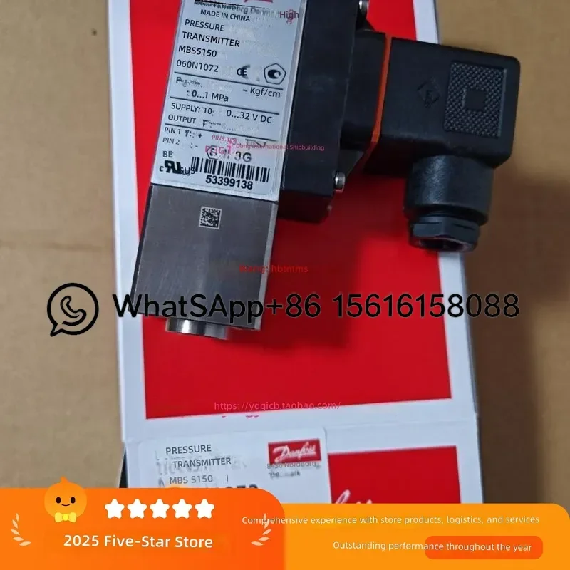 Danfoss Pressure Sensor 060N1072 MBS5150 2011-H3DB04-4 0-10bar Industrial Transmitter High Precision Hydraulic Air Compressor