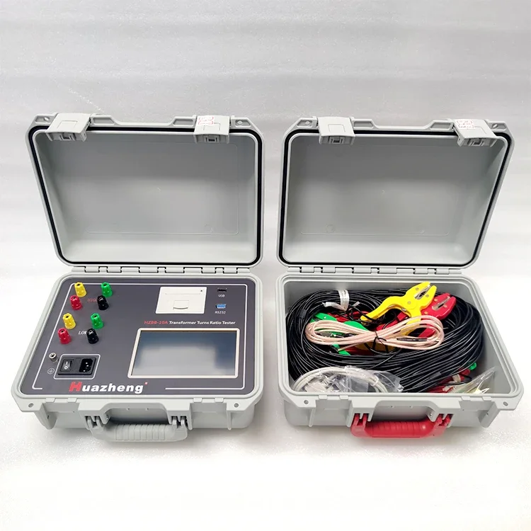 

HuaZheng Manufacturer Automatic TTR Tester 3 Phase Transformer Turns Ratio Tester Portable Turns Ratio Meter