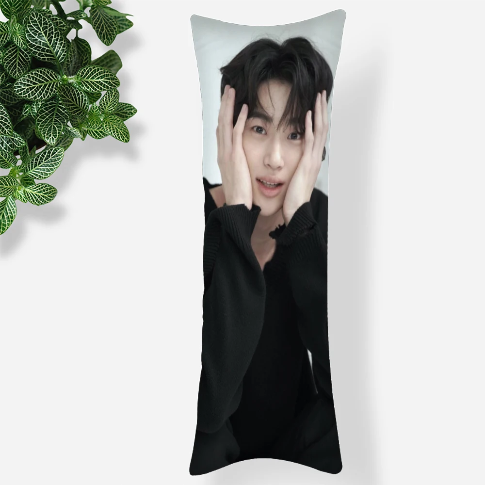 Наволочка Byeon Woo seok, наволочка из сатиновой ткани с принтом, прямоугольная, на молнии, кавайная наволочка, Прямая поставка WJY8.2