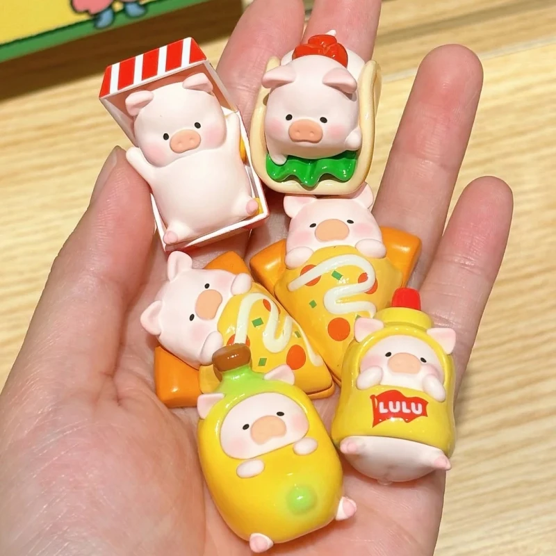 

Lulu The Piggy Picnic Party Series Surprise Box Blind Bag Cute Bean Collectible Pig Girls Surprise Gift Blind Box Toys Display