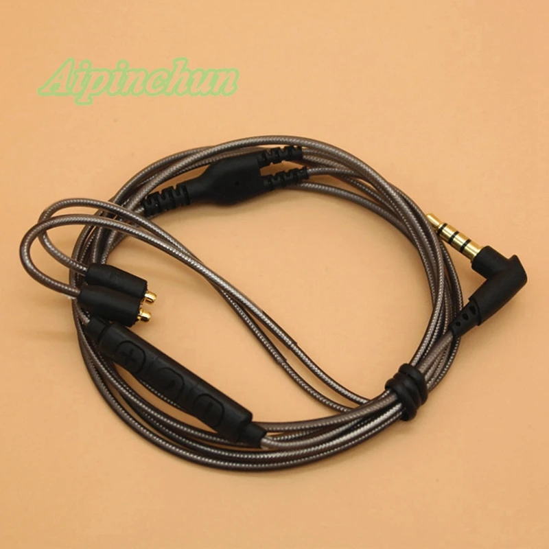 Aipinchun MMCX Headphones Replacement Cable With Volume Controller for Shure SE215 SE425 SE535 SE846 SE315 for Westone um pro