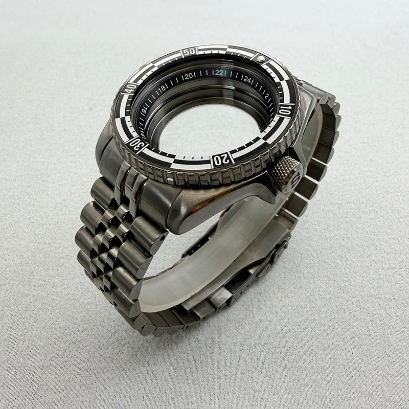 Gun Grey SKX007 SRPD Watch Case and 22mm Watch Bracelet Sets Fits NH35 Movement 20ATM Waterproof Case and Watch Stap Kits Custom