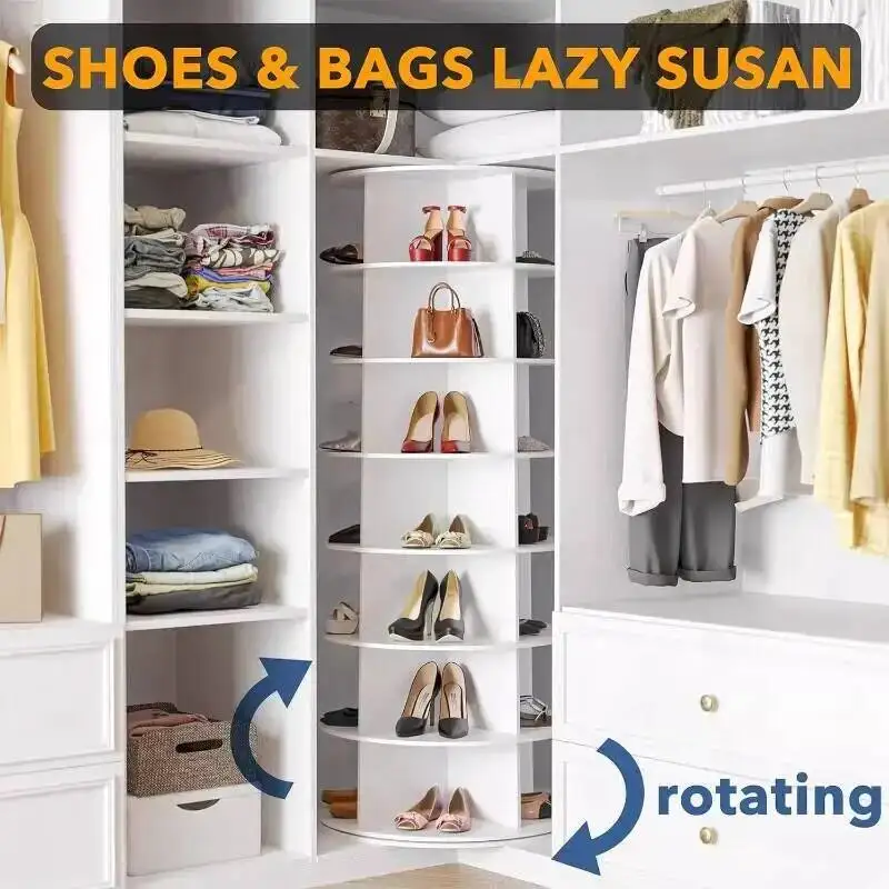 cabinet shoe simple plastic multi-layer rotating Popular display rack 360-degree creative armoire a chaussure small furniture