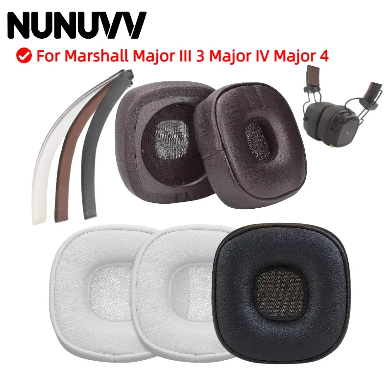 NUNUVV Ear Pads for Marshall Major III 3 Major IV Major 4 Heaphones Headphones Ear Cushions, Headset Earpads, Ear Cups Earmuffs， view 2