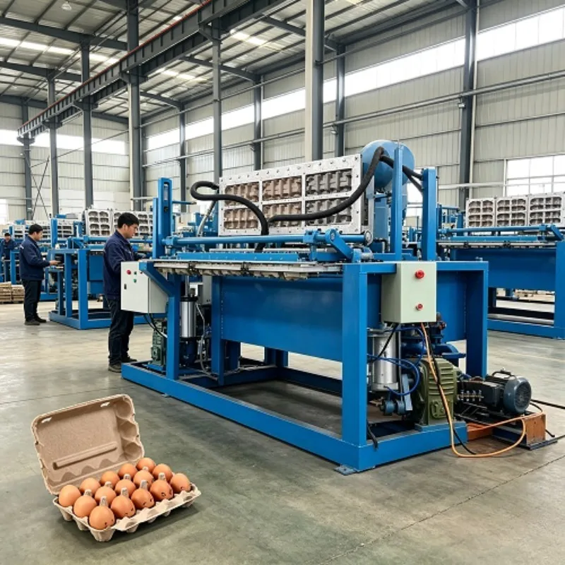 High-Efficiency Egg Tray Dryer System | Turnkey Paper Pulp Egg Tray Production Line with Metal Detection & Stacking Unit