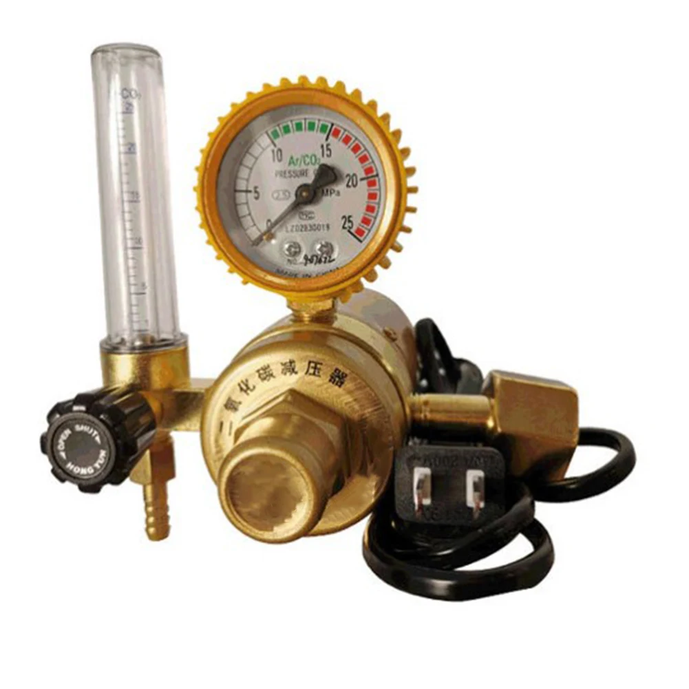 Industrial Pressure Reducer for Carbon Dioxide with Clear Dial and Safety Protection Valve for Optimal Plant Growth