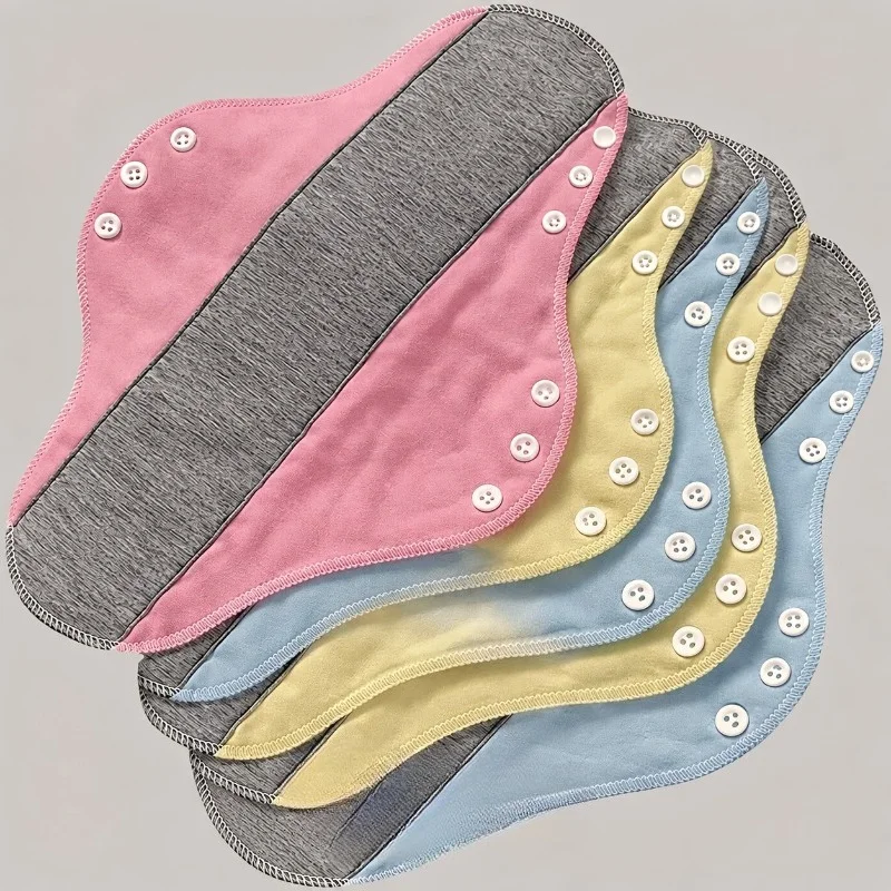 4pcs Elderly Care Pads Pink Blue Yellow Reusable Washable Soft Breathable Durable Comfortable for Daily Care
