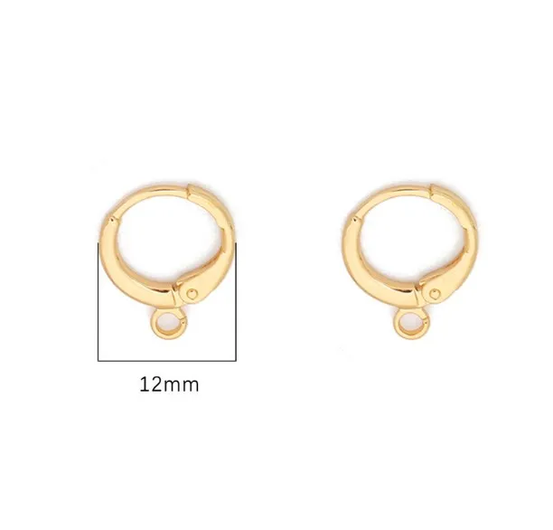 5pair 12mm Earrings High-quality Temperament Ear Buckle For Female Fashion Simple Jewellery Gifts