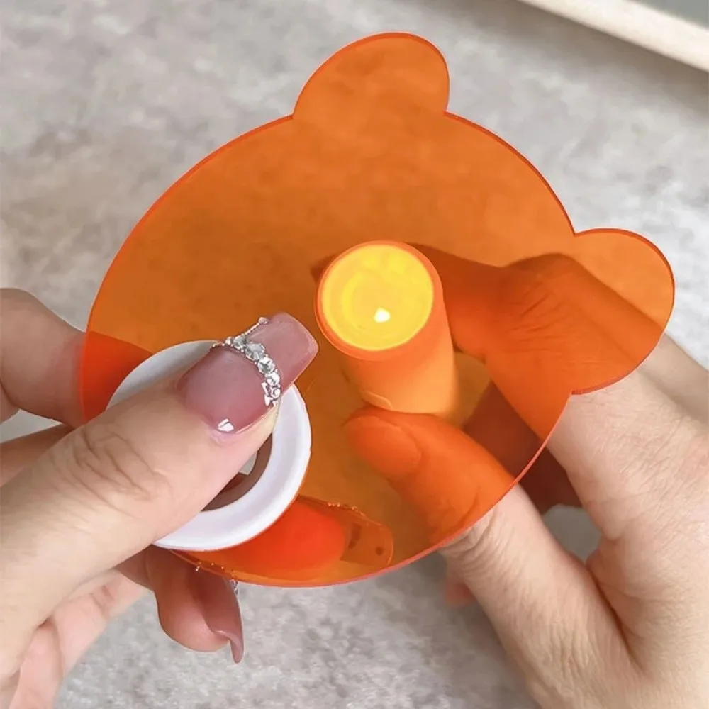 Deflettore acrilico che blocca la luce Anti-luce blu Addensare Piastra blocca le unghie Occhiali protettivi per lampada UV per unghie a forma dritta