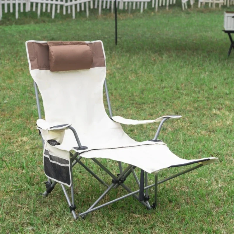 Outdoor Folding Lounge Chair Portable Ultra Light Leisure Fishing Chairs Camping  Lunch Break Chair Director Beach Chairs