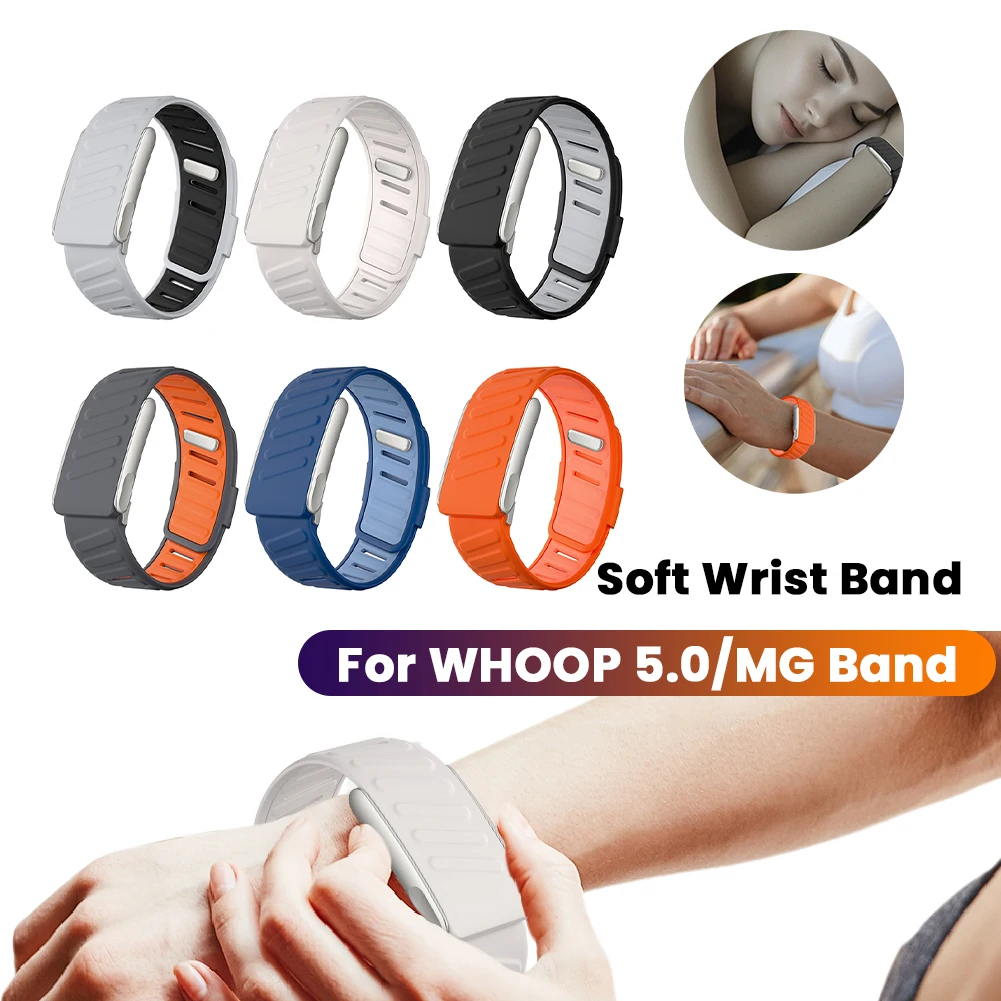 

Мягкий ремешок на запястье для WHOOP 5,0/MG SportFlex, аксессуары, защищенный от пота силиконовый ремешок для часов, износостойкий сменный ремешок для часов