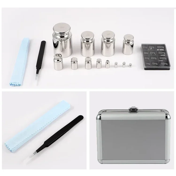 

Stainless Steel Gram Calibration Weight, Standard Weight Set 1mg-100g E2 E1, F1 F2 M1 Class Calibration Weights