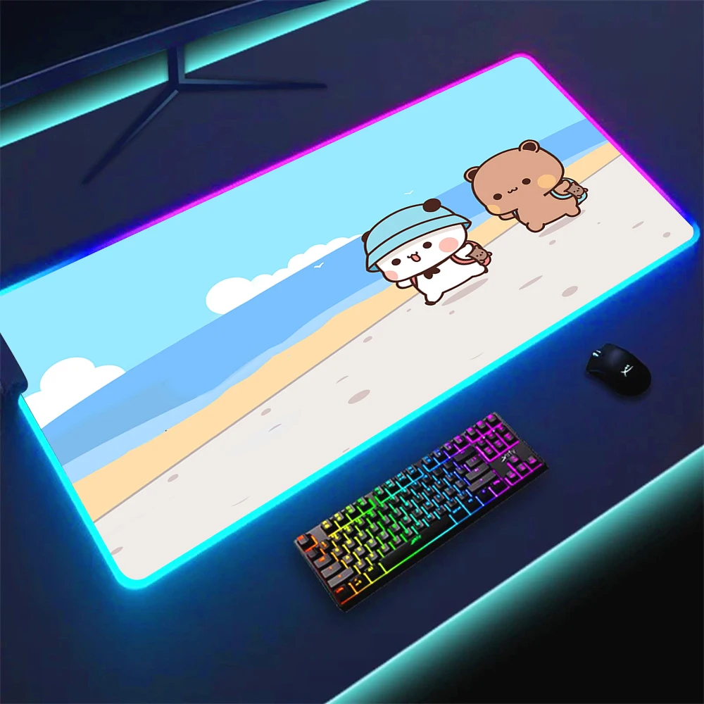 

Коврик для мыши BuBu DuDu RGB Xxl, милый игровой коврик для клавиатуры и ПК, игровые аксессуары, Настольный коврик, Стич, коврик для настольного компьютера, коврики, большой коврик для мыши в стиле аниме