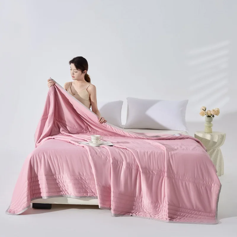 Class A summer cool quilt cold silk single double air conditioner quilt solid color cold summer quilt