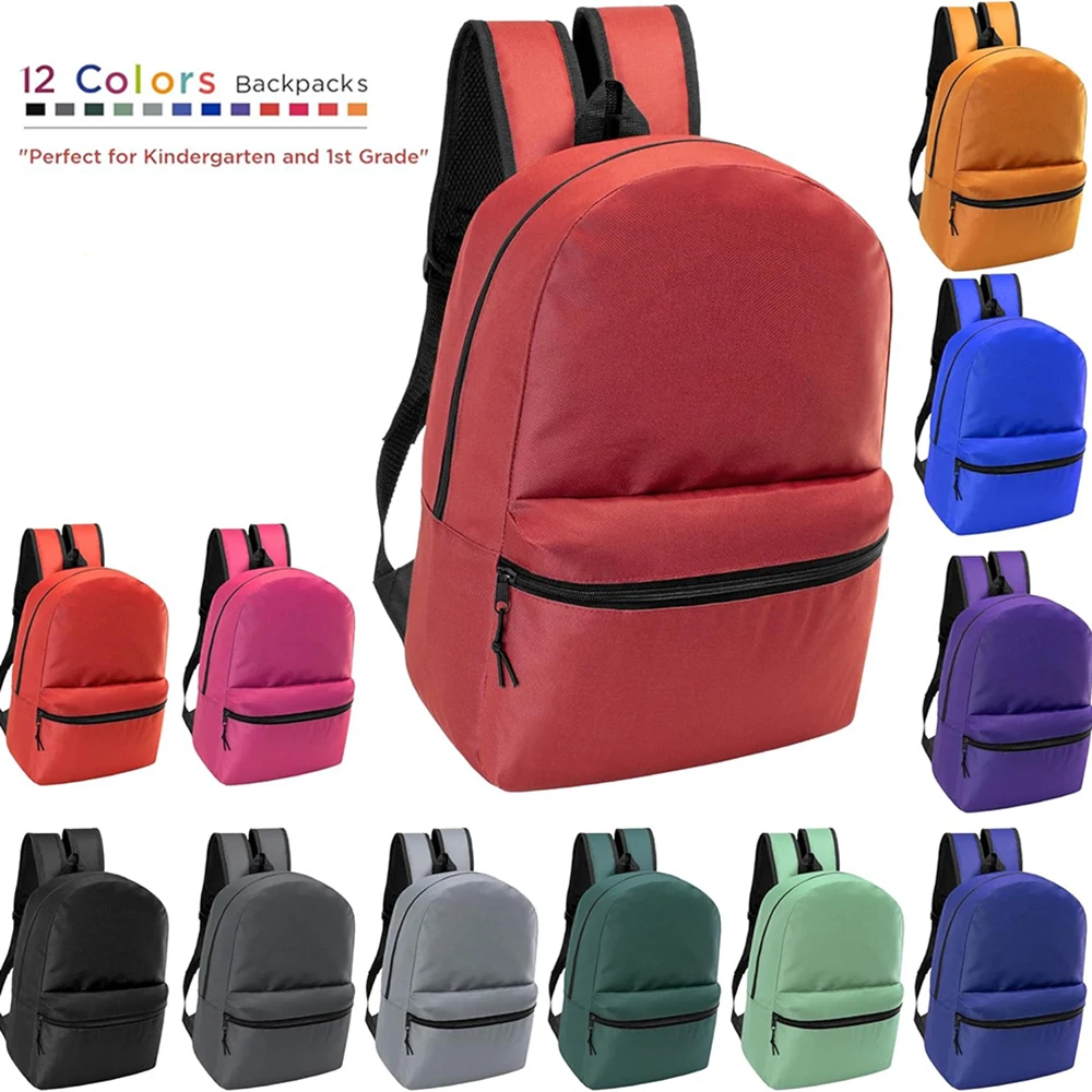 15School Backpacks for Kids 1PC Durable Waterproof Bookbags Backpacks for Elementary Large Capacity Backpack for Back to School