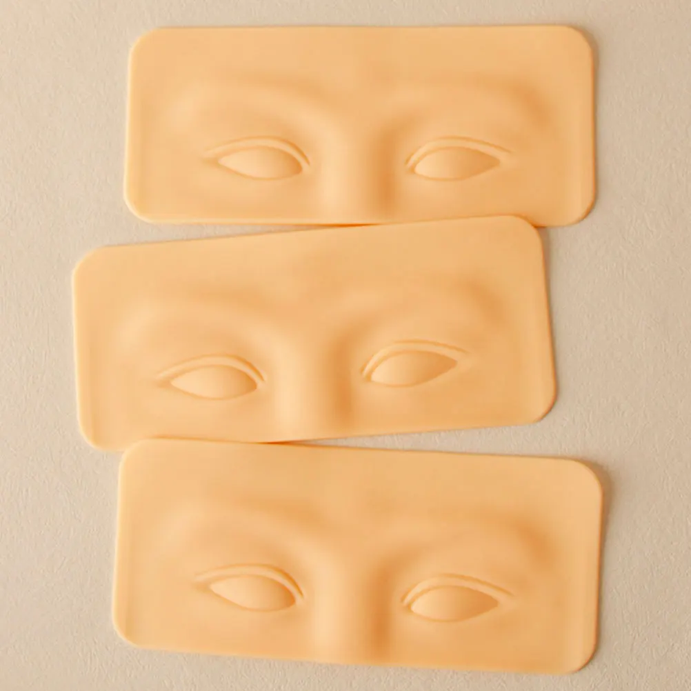 

Silicone Makeup Practice Board Eyeshadow Eyebrow Eyeliner Training Face Mannequin Elastic Salon Use Skin Like Material