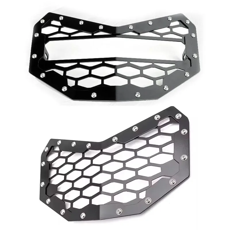 Front Grille Insert for Can AM X3 Grille with 11 INCH Led Light Bar Combo Beam  Wiring Harness for Can-Am Maverick X3 2016-2023