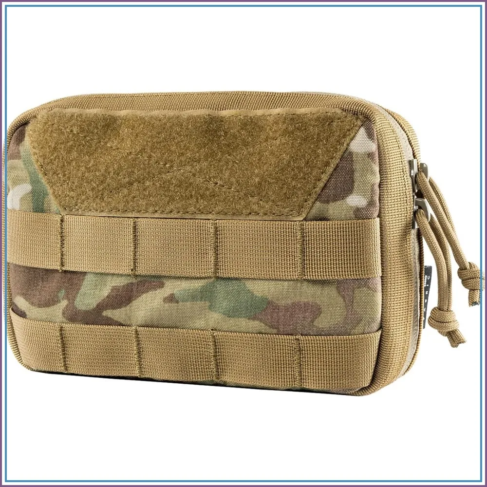 

Tactical Admin Pouch 500D Nylon MOLLE Utility Waist Pack EDC Tool Organizer 7.5x5x2 inches