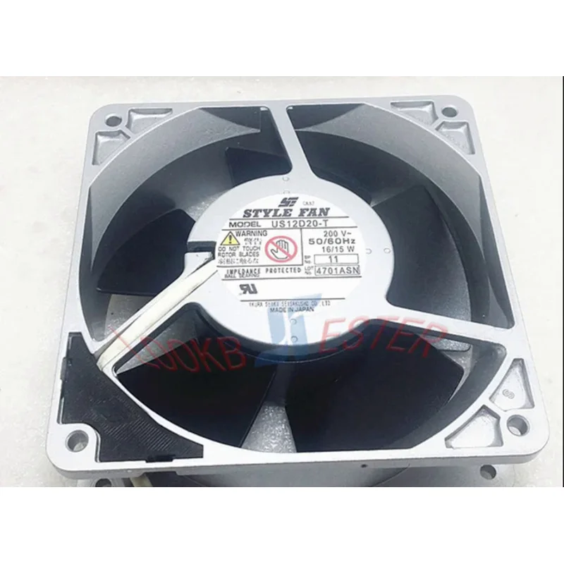 

1PC New STYLE FAN US12D20-T AC 200V 16/15W 12038 12CM