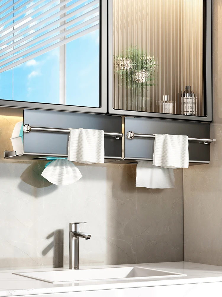 

2025 New Batoom Tissue Paper Holder Waste Towel Storage Box Toilet Paper Towel Storage Ra Pure Color Japanese Sle