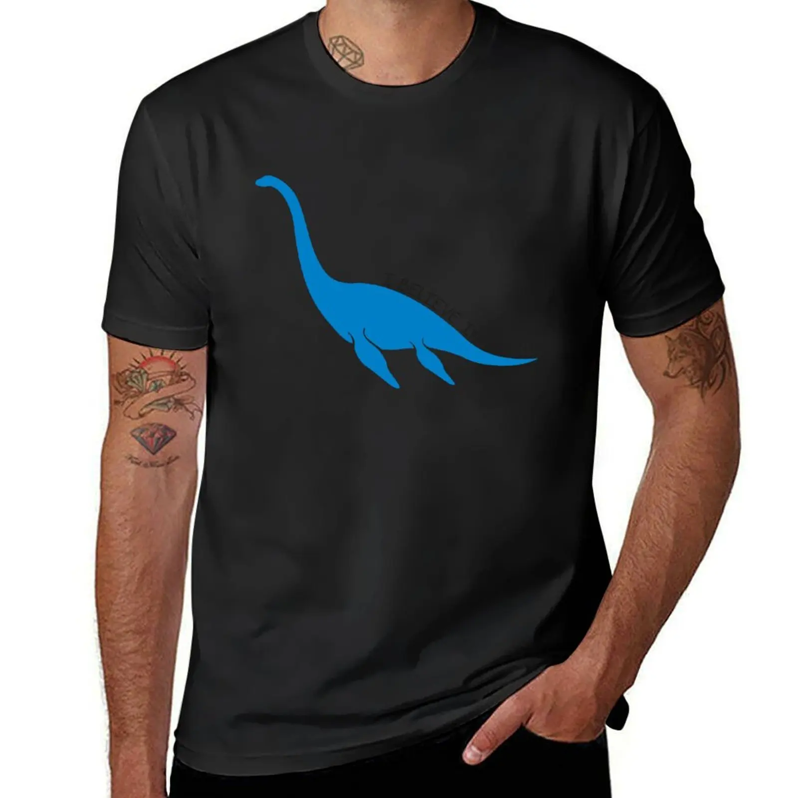 

Nessie, I believe! T-Shirt funnys plain blacks Short sleeve tee oversized t shirts for men