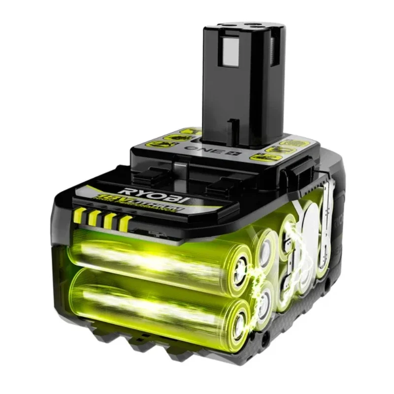 Replacement Battery  Ryobi 18V 4.0Ah Li-ion P108 RB18L50 ONE+ Stable Output Multi Protection For Reciprocating Saw Power Tools