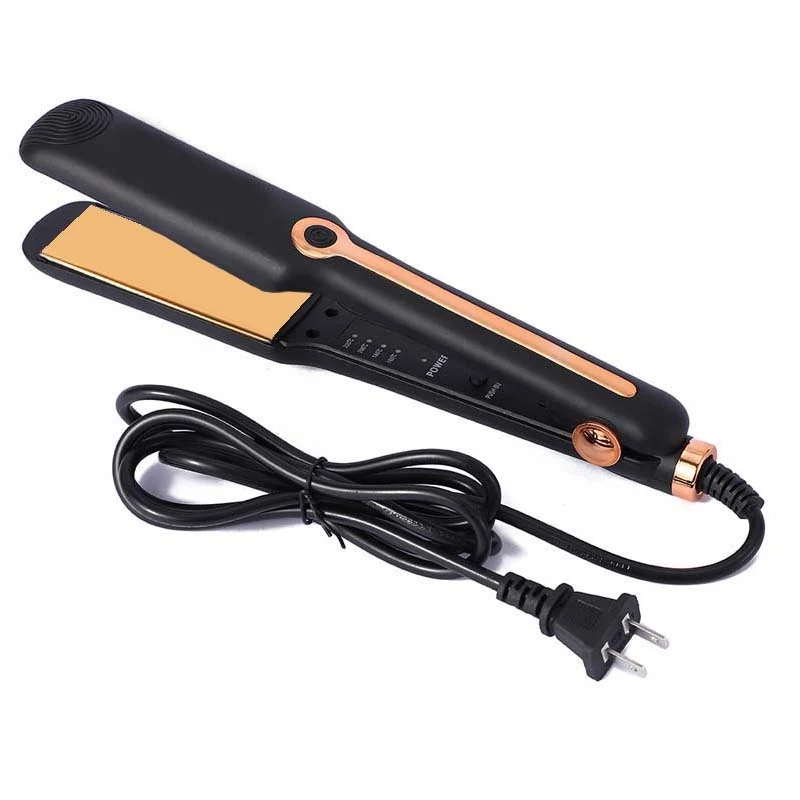 Negative Ion Hair Straightener Curling Iron Ceramic Flat Iron Negative Ion Wide Plate Temperature Adjustable Hair Straig - view 6