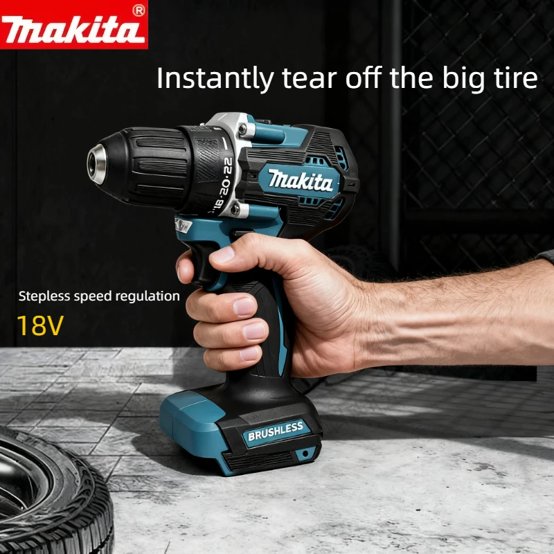 

Makita DDF487 10mm Brushless 18V lithium electric rechargeable impact drill large torque screwdriver