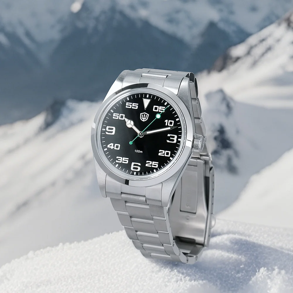 Watchdives WD1016 V3 ساعات كوارتز VH31 حركة الاجتياح K1 الياقوت 100 متر مقاوم للماء سوار الفولاذ المقاوم للصدأ ساعة كلاسيكية رجل