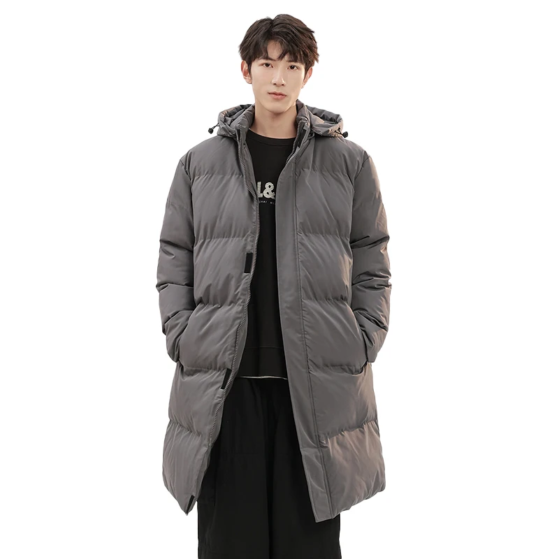 

Мужская зимняя утепленная хлопковая куртка с капюшоном, теплая, морозостойкая, молодежная, модная, приталенного кроя, с наполнителем из полиэстера