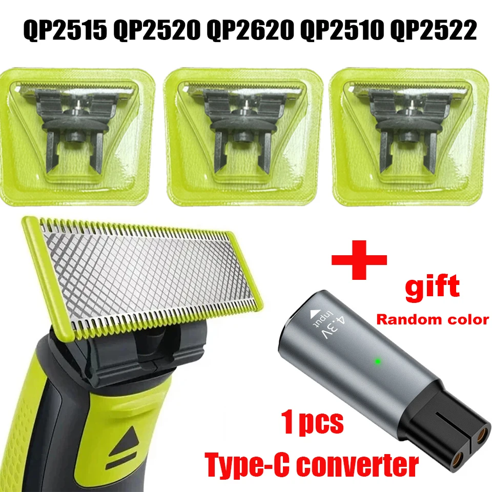 Blade+GIFT Comb Hair Trimmer For One-blade Replacement Blade Beard Shaver Head Trimmer QP2520 QP2530 QP2630 QP6510 QP6520 QP2523