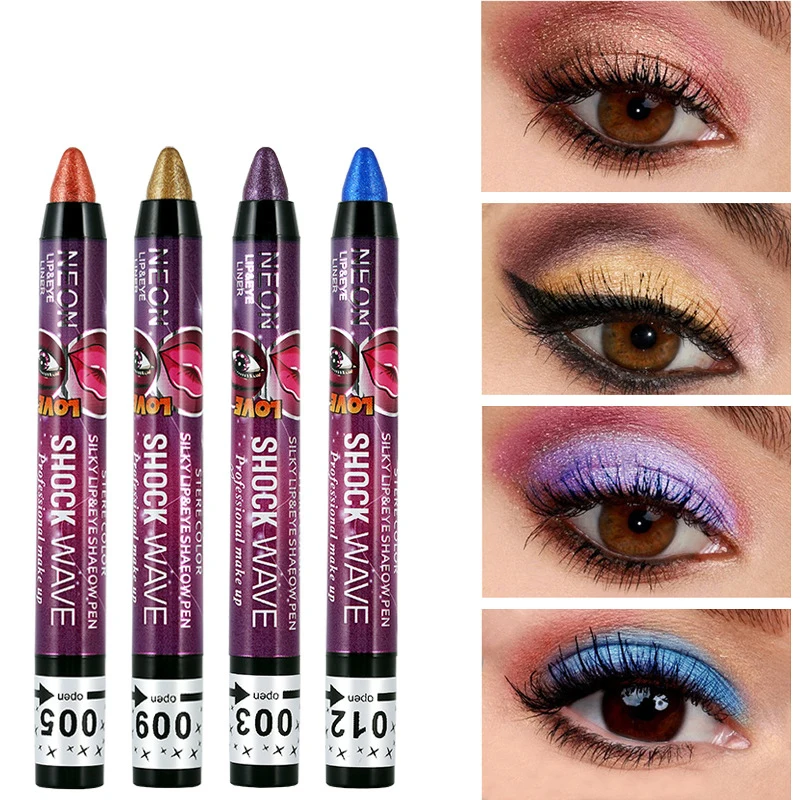 Matita per gli occhi impermeabile a lunga durata cosmetici per il trucco coreano a buon mercato evidenziatore Glitter Eyeliner Pearl Shadow Beauty Line Eyeshadow