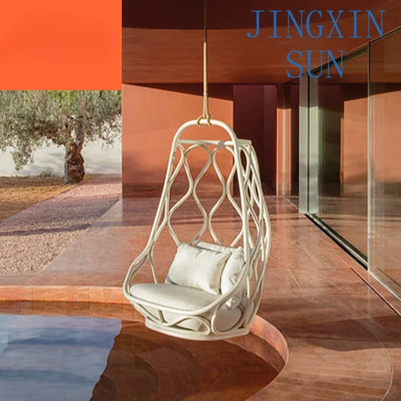 Professional Outdoor Furniture Wholesale Garden Leisure Swing Metal Swing For 2 Seats Patio Swing For Outdoor Garden