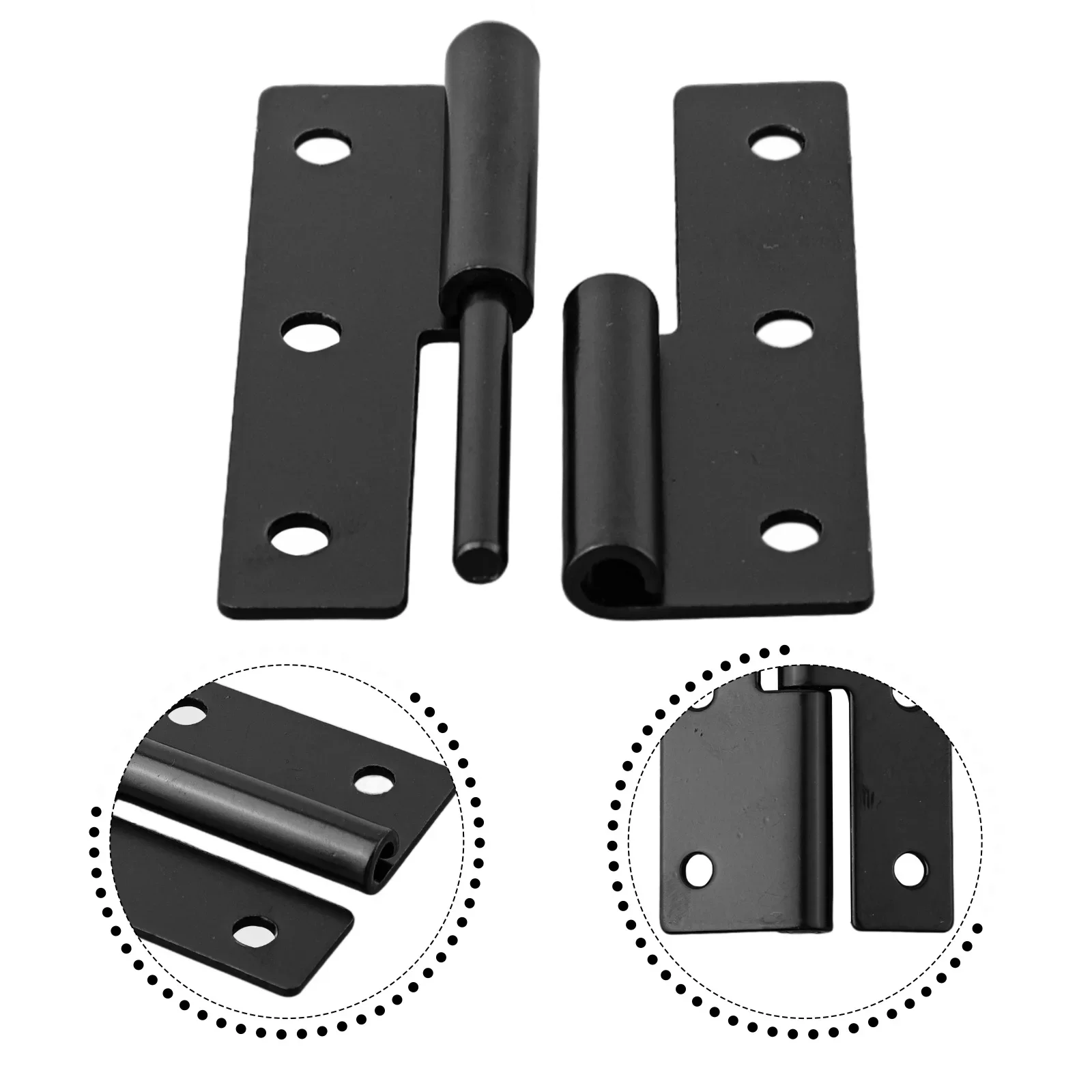 Features Iron Detachable Smooth Rotation Removable Hinge Metal Self Lubricating Small Black Hinge Pin Durability