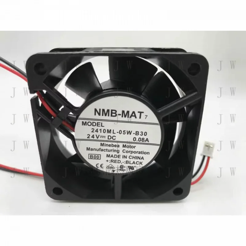 DDW   1PCS FOR NMB 2410ML-05W-B30 DC24V 0.08A 2-wire inverter cooling fan 6025 6cm