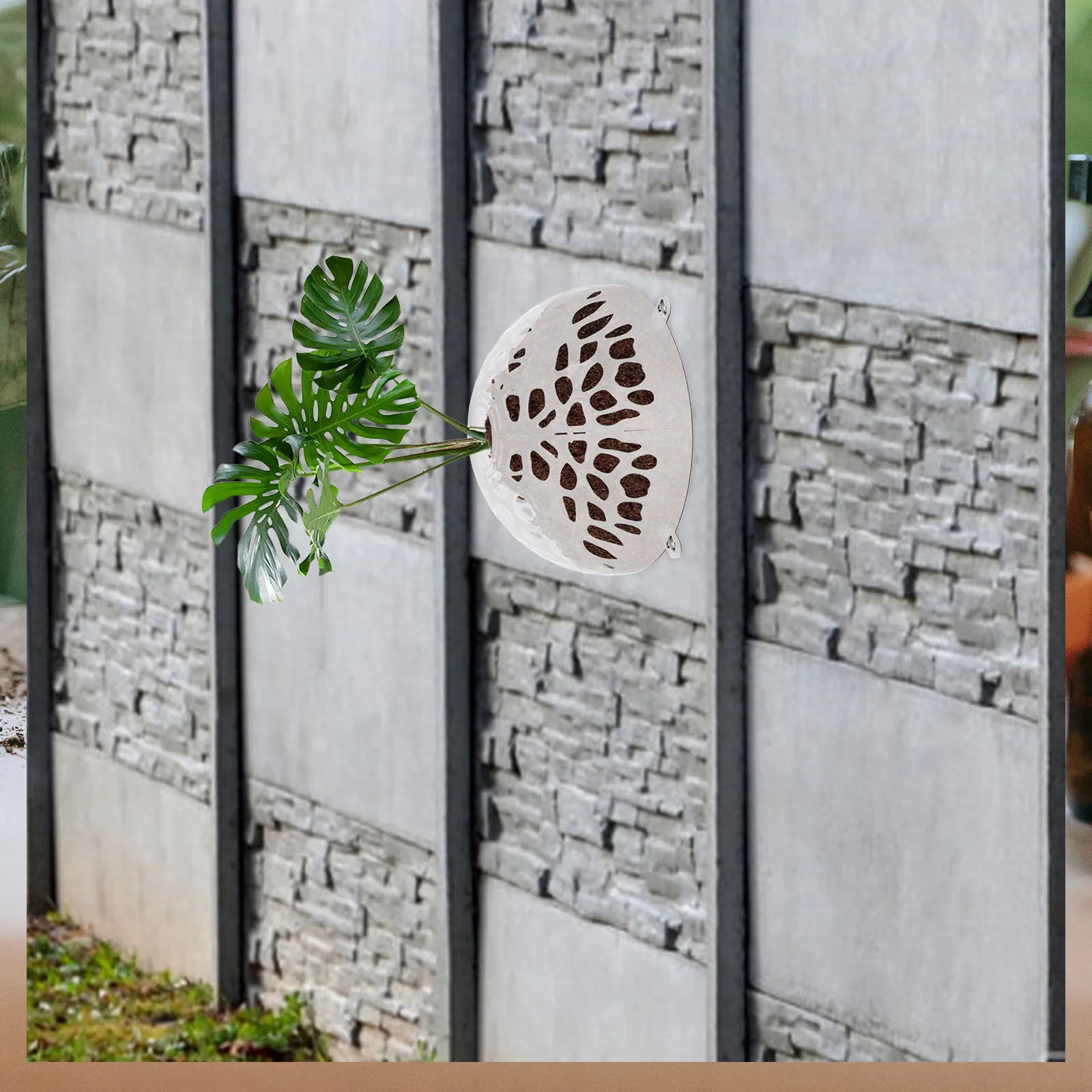 

1 set 1 Set Plastic Floral Cap Hollowed Plant Soil Fixing Cover Breathable Air Vent Cover Detachable Planter Soil Protector For