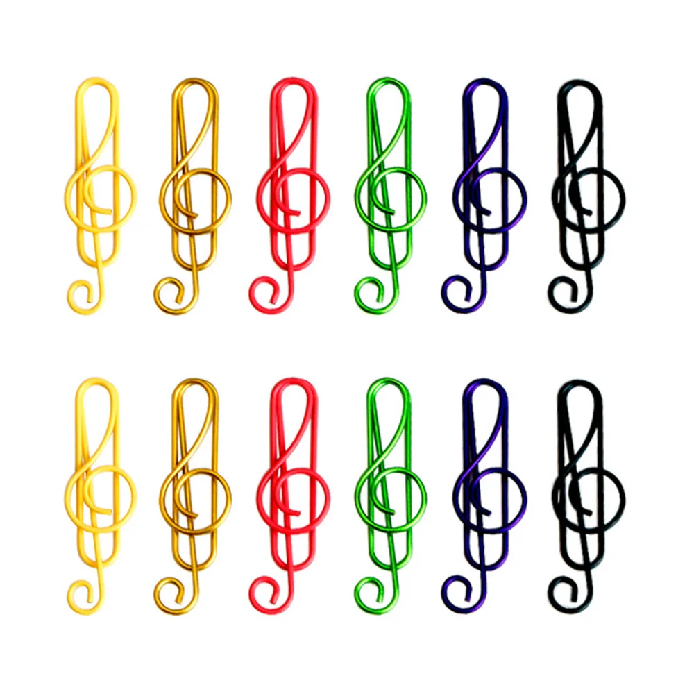 6-color Note Paper Clip 50pc Mixed Color PET Wrapped Eco-friendly Iron Wire