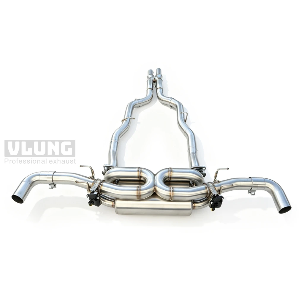 Valve Cat Back Exhaust System for Aston Martin DB11 V12/V8 5.2L/4.0T 2016-2023 Stainless Steel Performance Muffler