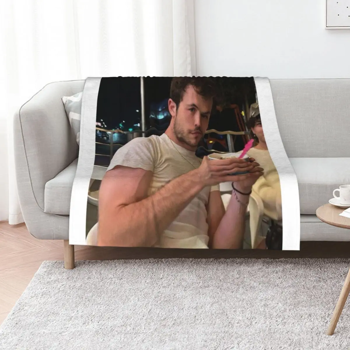 

Dylan Minnette Throw Blanket Thermal Bed covers Vintage for sofa Blankets