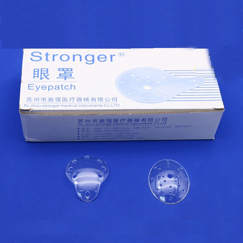 Eye Protection Eye Shield Breathable Single Eye Shield Porous Plastic Transparent Eye Shield Ophthalmic Oval Eye Shield