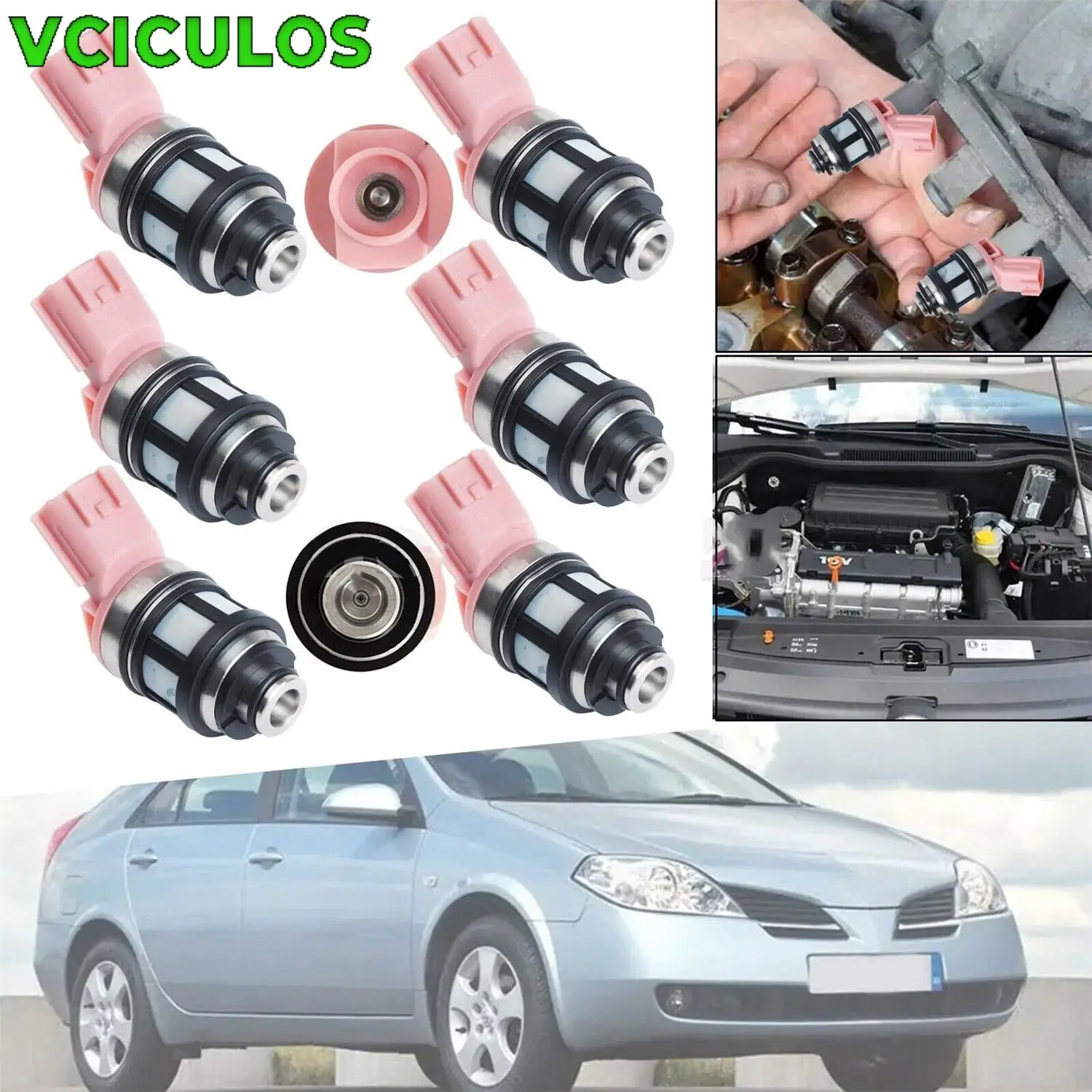 

6 шт. топливные форсунки для Nissan 3.0L 3.3L 1996-2004 16600 9S200 JS23-4 166009 S200 166001 Автомобильные аксессуары для двигателя B000